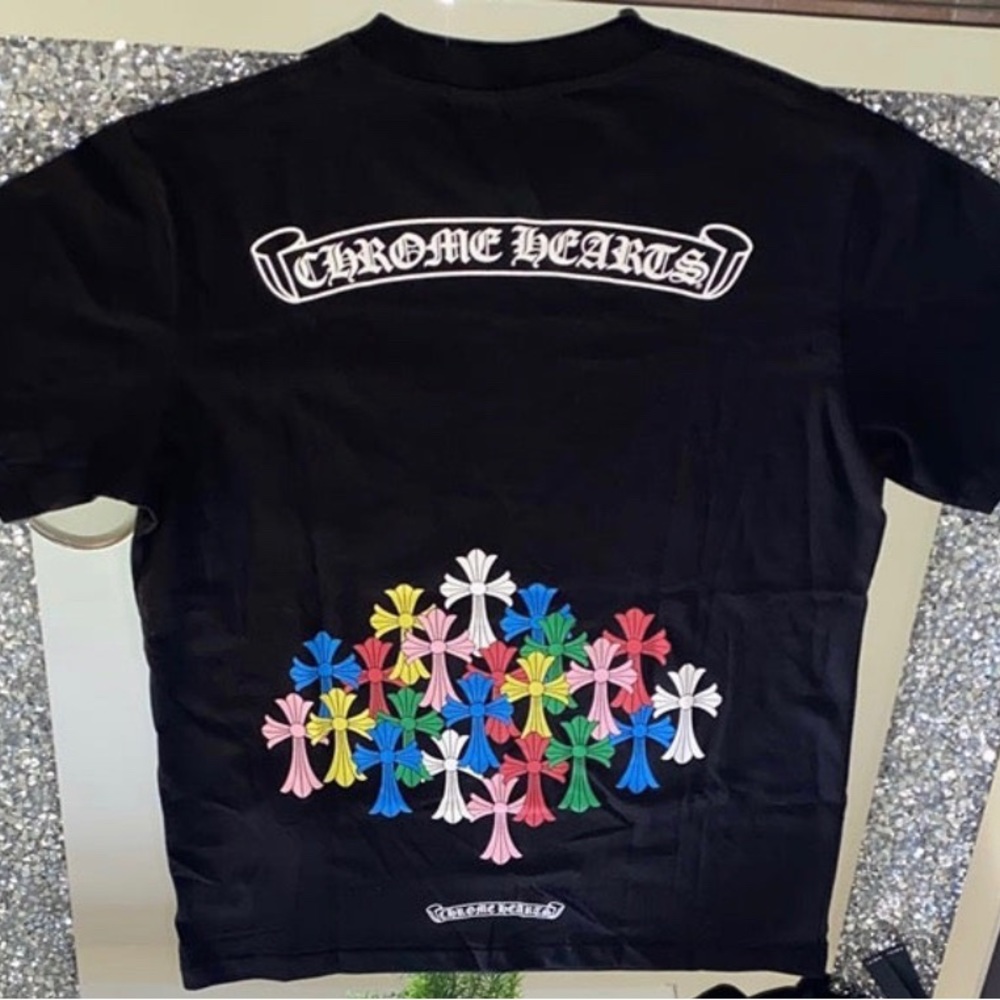 Chrome Hearts Multi Color Cross T Shirt
